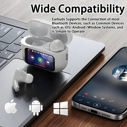 A9 Pro Touch Screen ANC Wireless Earpiece