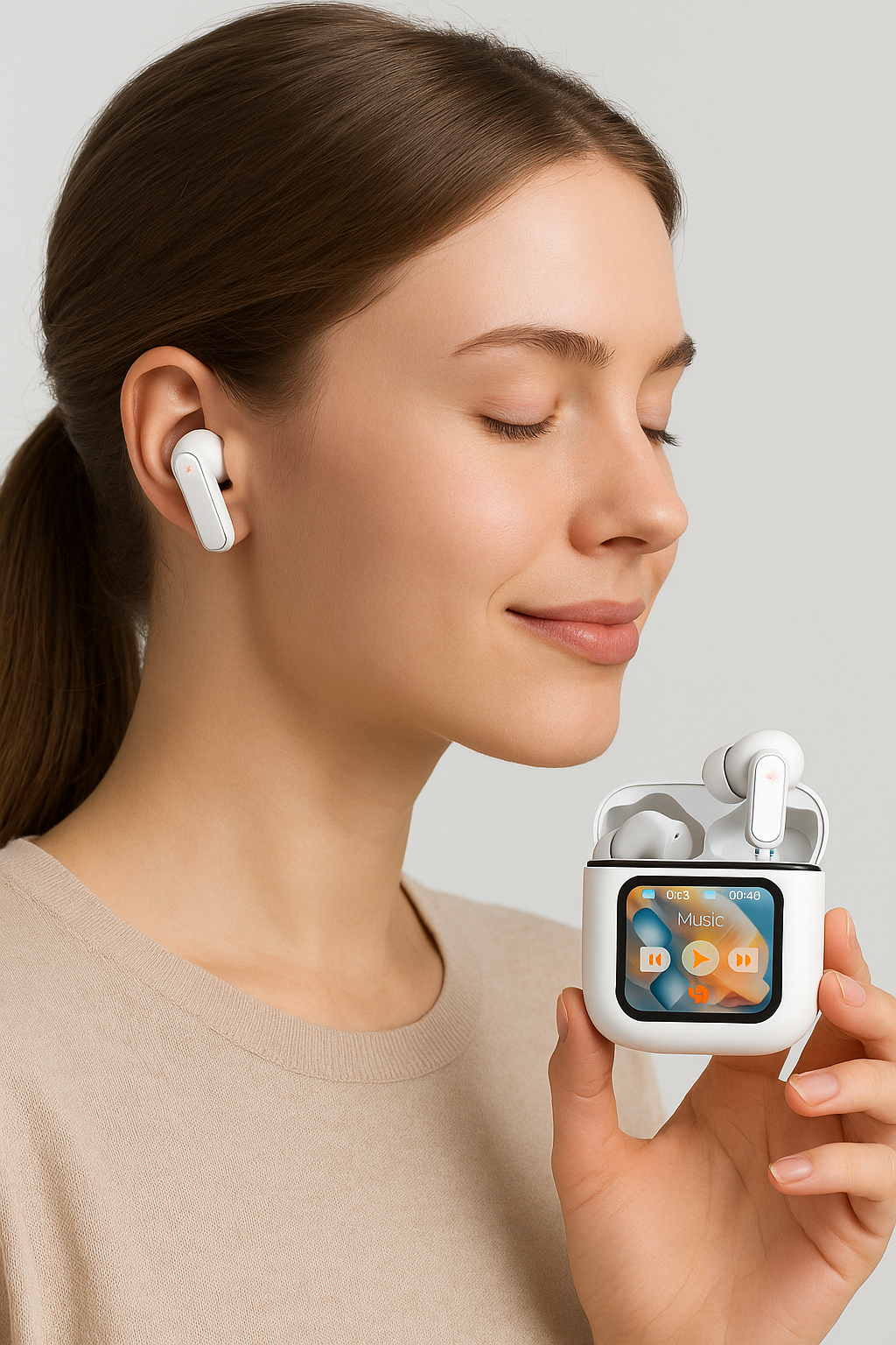 ANC Wireless Touch Screen Earbuds