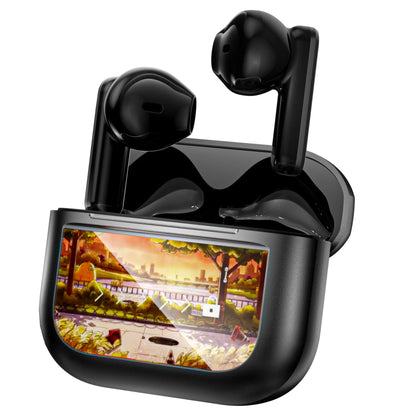 LED Screen Touch Active Noise Cancelling Wireless Earbuds