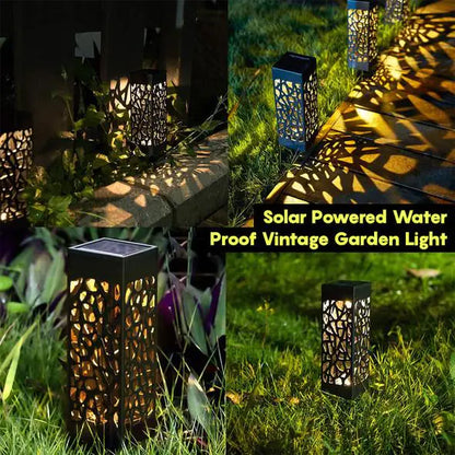 Solar-Powered Vintage Garden Light